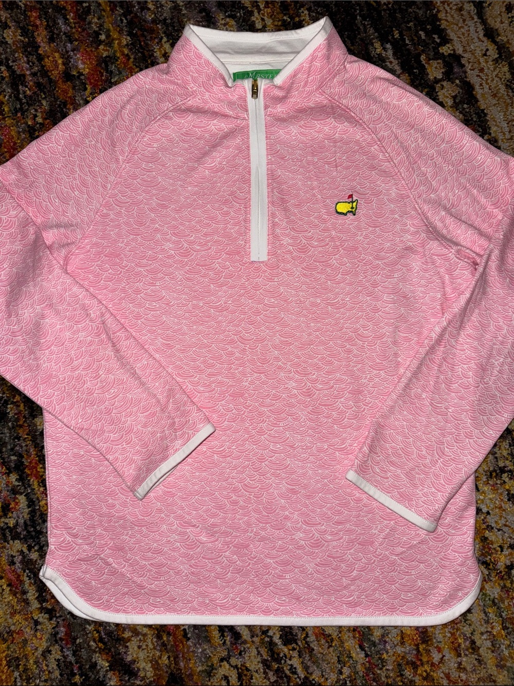 Masters Pink Long-Sleeve Quarter-Zip Pullover 12-14